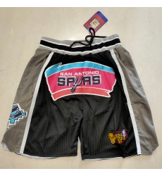 Men's San Antonio Spurs Black-Gray Shorts