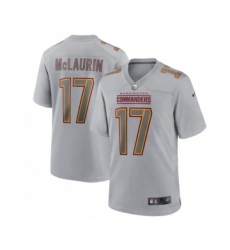 Men's Washington Commanders #17 Terry McLaurin Gray Atmosphere Fashion Stitched Game Jersey
