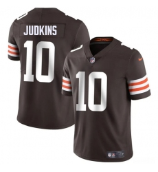 Men's Cleveland Browns #10 Quinshon Judkins Brown 2025 Vapor Limited Football Stitched Jersey