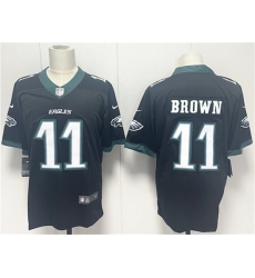 Men's Philadelphia Eagles #11 A.J. Brown Black 2024 New Vapor Untouchable Limited Football Stitched Jersey