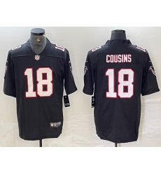 Men's Atlanta Falcons #18 Kirk Cousins Black Vapor Untouchable Limited Football Stitched Jerseys