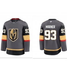 Men's Vegas Golden Knights #93 Mitchell Marner Gray 2024-25 Alternate Stitched Hockey Jersey