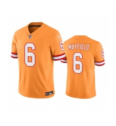 Men's Nike Tampa Bay Buccaneers #6 Baker Mayfield Orange Throwback Limited Stitched Jersey