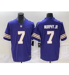 Men's Nike Minnesota Vikings #7 Byron Murphy Jr. Purple 2023 F.U.S.E. Vapor Limited Throwback Stitched Jersey