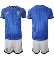 Men's Italy Blank National Team FIFA x World Cup 2026 Home Blue On Field Jerseys