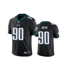 Men's Nike Philadelphia Eagles #90 Jordan Davis Black Vapor Untouchable Limited Stitched Jersey