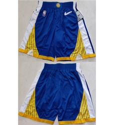 Men's Golden State Warriors Blue Gold Shorts(Run Small)