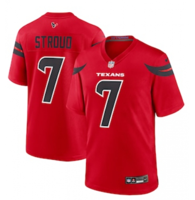 Men's Houston Texans #7 C.J. Stroud Nike Red Game Jersey