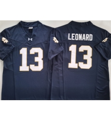 Men's Notre Dame Fighting Irish #13 Riley Leonard Navy 2024 F.U.S.E. Limited Stitched Jersey