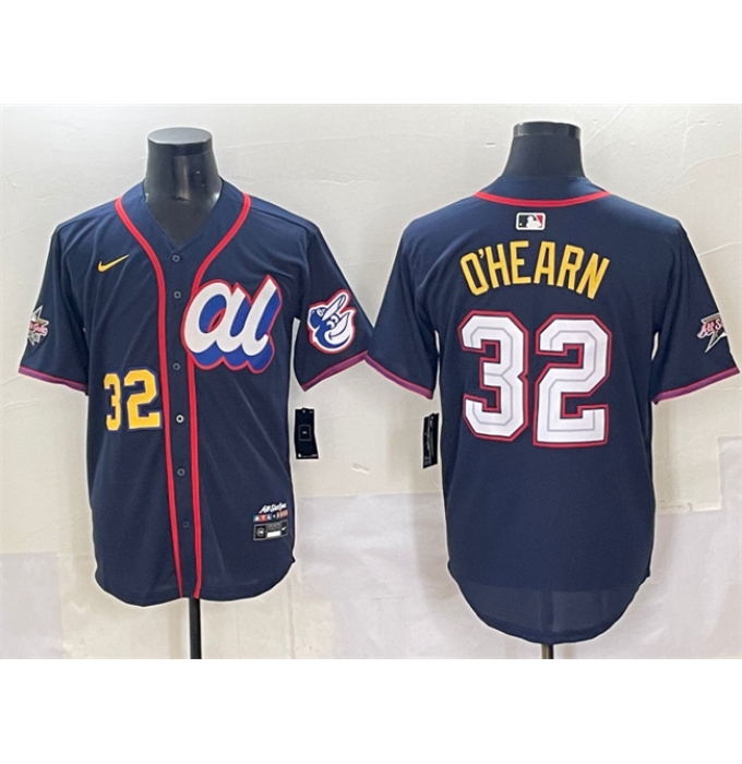 Men's American League #32 Ryan O'Hearn Navy 2025 All-Star Edition Limited Stitched Baseball Jersey