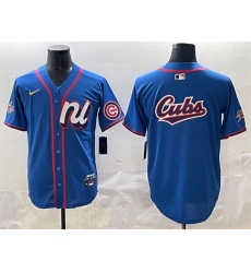 Men's National League Chicago Cubs Team Big Logo Blue 2025 All-Star Edition Limited Stitched Baseball Jersey