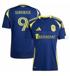 Mens Nashville SC Sam Surridge adidas Navy 2025 The Heart of Nashville Kit Replica Player Jersey