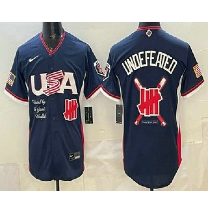 Men's USA Undefeated Navy 2026 World Baseball Classic Cool Base Jersey