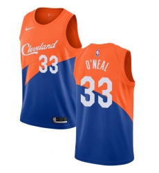 Youth Nike Cleveland Cavaliers #33 Shaquille O'Neal Swingman Blue NBA Jersey - City Edition