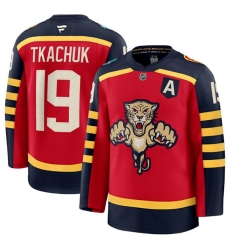 Men's Florida Panthers #19 Matthew Tkachuk Red 2026 Winter Classic Stitched Hockey Jersey
