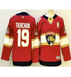 Youth Florida Panthers #19 Matthew Tkachuk Red Authentic Jersey