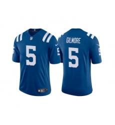 Mens Indianapolis Colts #5 Stephon Gilmore Royal Stitched Game Jersey