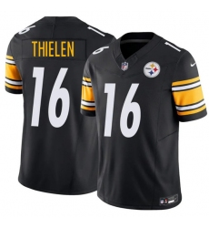 Men's Pittsburgh Steelers #16 Adam Thielen Black 2025 F.U.S.E. Vapor Limited Football Stitched Jersey