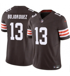 Men's Cleveland Browns #13 Corey Bojorquez Brown F.U.S.E. Vapor Limited Football Stitched Jersey