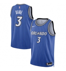 Men's Orlando Magic #3 Desmond Bane Blue 2025 Icon Edition Stitched Basketball Jersey