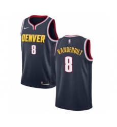 Men's Nike Denver Nuggets #8 Jarred Vanderbilt Swingman Navy Blue Road NBA Jersey - Icon Edition