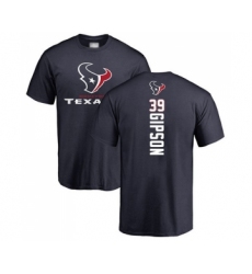 Football Houston Texans #39 Tashaun Gipson Navy Blue Backer T-Shirt