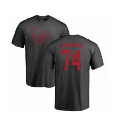 Football Houston Texans #74 Max Scharping Ash One Color T-Shirt