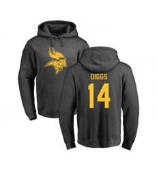 Football Minnesota Vikings #14 Stefon Diggs Ash One Color Pullover Hoodie