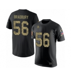 Football Minnesota Vikings #56 Garrett Bradbury Black Camo Salute to Service T-Shirt