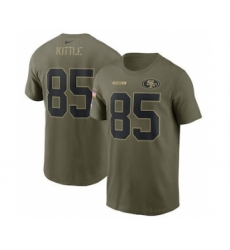 Men's San Francisco 49ers George Kittle Football Camo 2021 Salute To Service Name & Number T-Shirt
