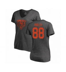 Football Women's Chicago Bears #88 Riley Ridley Ash One Color T-Shirt