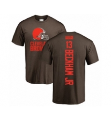 NFL Nike Cleveland Browns #13 Odell Beckham Jr. Brown Backer T-Shirt