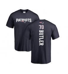 Football New England Patriots #70 Adam Butler Navy Blue Backer T-Shirt