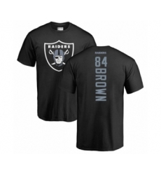 Football Oakland Raiders #84 Antonio Brown Black Backer T-Shirt