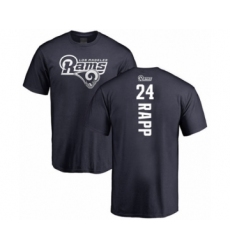 Football Los Angeles Rams #24 Taylor Rapp Navy Blue Backer T-Shirt