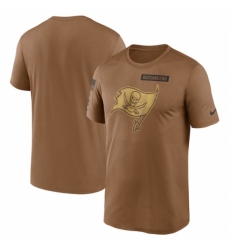 Men's Tampa Bay Buccaneers 2023 Brown Salute To Service Legend Performance T Shirt