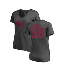 Football Women's Arizona Cardinals #58 Jordan Hicks Ash One Color T-Shirt