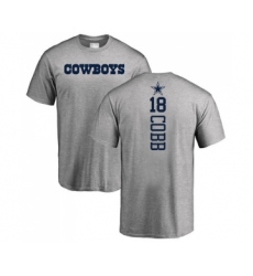Football Dallas Cowboys #18 Randall Cobb Ash Backer T-Shirt