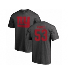 Football New York Giants #53 Oshane Ximines Ash One Color T-Shirt