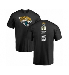 Football Jacksonville Jaguars #89 Josh Oliver Black Backer T-Shirt