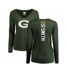 Football Women's Green Bay Packers #55 Za'Darius Smith Green Backer Long Sleeve T-Shirt