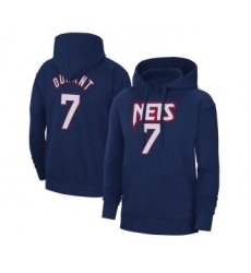 Men's Brooklyn Nets #7 Kevin Durant 2022 Navy Pullover Hoodie