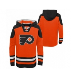 Men's Philadelphia Flyers Blank Orange Ageless Must-Have Lace-Up Pullover Hoodie