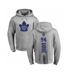 Hockey Toronto Maple Leafs #94 Tyson Barrie Ash Backer Pullover Hoodie