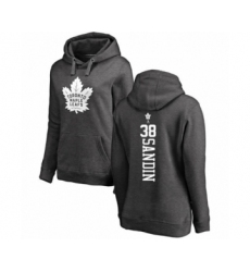 Hockey Women's Toronto Maple Leafs #38 Rasmus Sandin Charcoal One Color Backer Pullover Hoodie