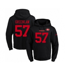 Football Men's San Francisco 49ers #57 Dre Greenlaw Black Name & Number Pullover Hoodie