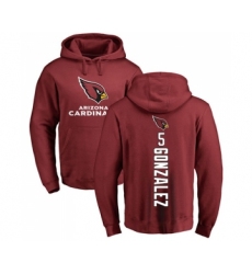 Football Arizona Cardinals #5 Zane Gonzalez Maroon Backer Pullover Hoodie