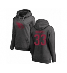 Football Women's Arizona Cardinals #33 Byron Murphy Ash One Color Pullover Hoodie