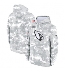 Men's Arizona Cardinals 2024 Arctic Camo Salute To Service Club Fleece Pullover Hoodie