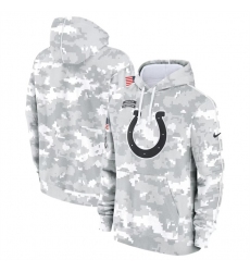Men's Indianapolis Colts 2024 Arctic Camo Salute To Service Club Fleece Pullover Hoodie